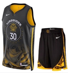 nike耐克勇士队30号库里11号汤普森3号nba球衣保罗篮球服运动套装