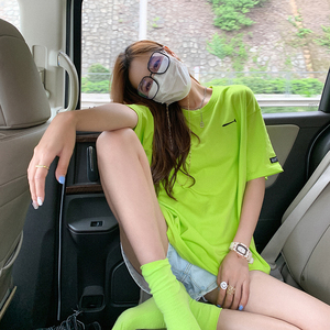 大码宽松下衣失踪t恤