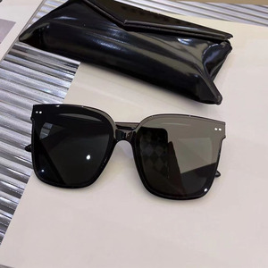 gm墨镜女高级感黑色ins日落色太阳镜男士夏防晒大脸显瘦开车专用