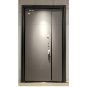 双开门韩式入户门子母中门防盗门家用通风门别墅彩钢门105人付款1880