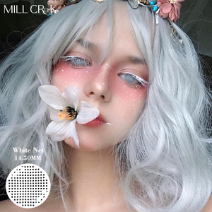 903人付款天猫2片装万圣节恐怖美瞳cosplay动漫艺术片红黑白盲人火影