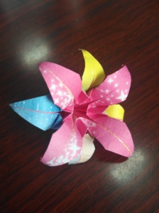 创意diy手工折纸花百合花樱花成品工艺品折纸立体花朵幼儿园作业