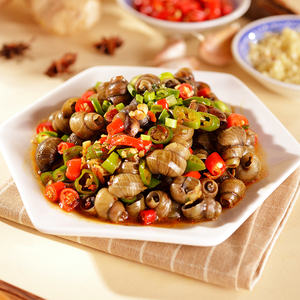 500g老长沙口味嗦螺湖南特产夜宵小吃香辣田螺酒店半成品加热即食