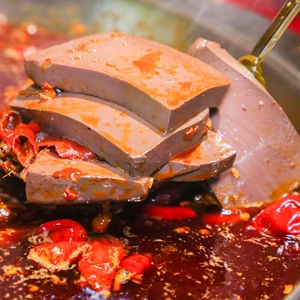 【好吃优选】纯正鸭血新鲜火锅鸭血粉丝汤饭店鸭血浆鸭火锅毛血旺