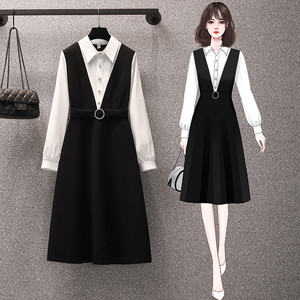 大码女装2021春季新款胖mm洋气显瘦遮肉微胖女生穿搭仙气连衣裙子