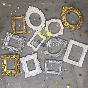 迷你小相框 diy树脂配件 儿童印泥材料DIY相框素材 树脂配件