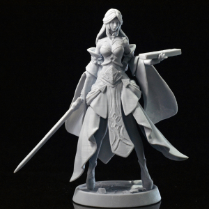 王者露娜紫霞仙子手办摆件礼物模型白模 寒武纪gk