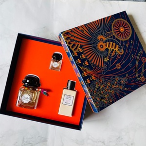 爱马仕twilly丝巾女士香水50ml 40ml身体乳 q版7.5礼盒套装小礼帽