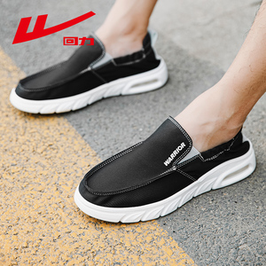 回力男鞋一脚蹬懒人鞋透气帆布鞋男士健步鞋春秋休闲鞋软底运动鞋