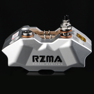 rzma瑞祖玛刹车卡钳小辐射碟刹泵对四活塞CNC阳极处理3D纹铝合金