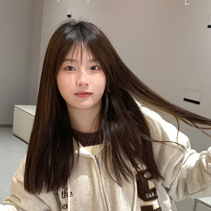 假发女齐肩中长款直发自然空气刘海蓬松女士发型甜美初恋头全头套