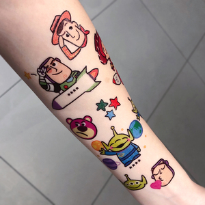 10ruizaho515306126淘宝卡通纹身贴儿童纹身贴纸安全无毒女孩泫雅风