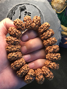 尼泊尔夹板5瓣2.4飞碟纽扣矮桩磨盘大金刚手串手链