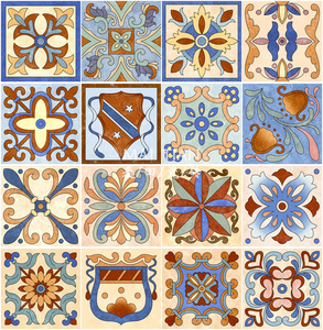 波西米亚风网红复古小花砖厨房玄关阳台地砖卫生间仿古墙砖200x20