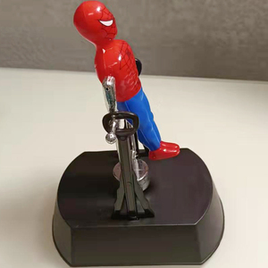 新款蜘蛛侠健将运动员磁力永动仪电动摇摆器翻斗人体操人摆件玩具