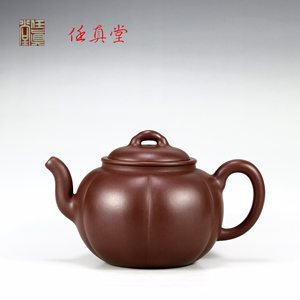 精品  周群 全手工制作 紫泥 《青莲》宜兴名家紫砂壶