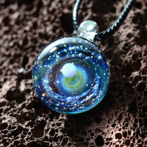 创意琉璃项链生日礼物宇宙星座吊坠手工玻璃送男女友毛衣链