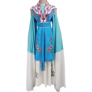 戏剧戏服越剧服饰绣花仿真丝水袖新款周文宾胸襟对襟舞蹈演出表演