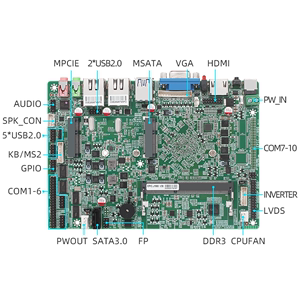 EPIC 4寸J1900无风扇工控电脑一体机主板双千兆网口6串口