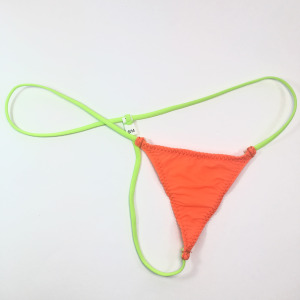迷你一片式平裆无兜 包不住小倒三角 丁字裤 滑料冰凉丝 男女可用