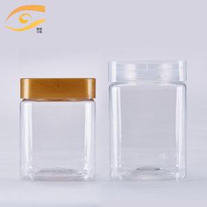 塑料蜂蜜瓶密封罐1斤装食品级pet250ml正方形酱菜瓶500g包装瓶子
