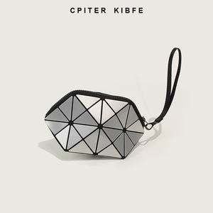 CPITER KIBFE时尚手机包新品几何菱格手拿包迷你零钱小包包化妆包