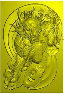 麒麟骨雕牙雕木雕玉雕挂坠灰度图精雕图浮雕图46牌