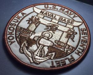 第七舰队 横须贺基地 USN 工作服 三沙迷彩 刺绣 口袋章