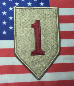 三沙m65 dcu 第一步兵师 红一师 公发 原品面料刺绣 臂章