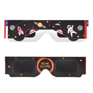 现货 纸框   日食眼镜   日全食眼镜 户外便携 日环食  护目镜