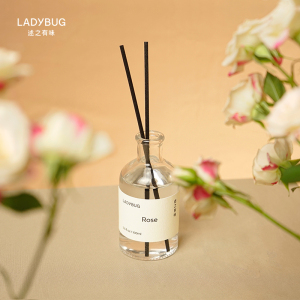 ladybug玫瑰无火香薰精油家用房间香水卧室内持久补充藤条挥发液
