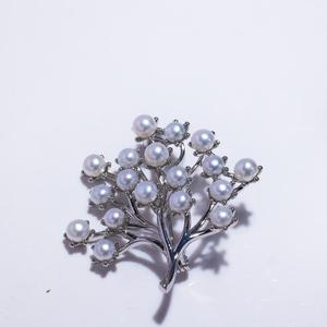 Hijewel生命之树天然淡水珍珠胸针吊坠两用胸花设计感高级
