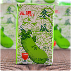 江浙沪包邮厦门厦顺冬瓜茶果蔬味饮料学生夏季饮品整箱250ml*24盒
