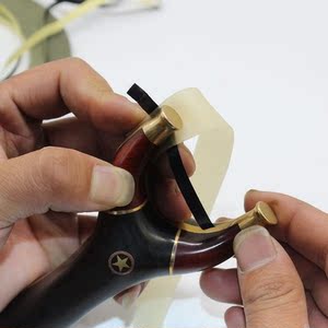 新款懒人绑带弹弓扁皮筋撑头速绑琥珀带胶带绑皮兜超纤水晶线绑带