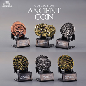 大英博物馆扭蛋 亚历山大大帝奥古斯都金币硬币钱币系列展品摆件