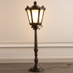 法式欧式复古奢华别墅户外庭院景观门柱灯防水全铜柱头灯草坪灯具