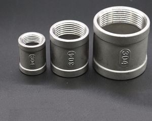 304不锈钢束接 内丝 内螺纹 管箍 不锈钢接头 直通 有边接头dn6