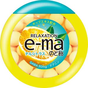 日本进口糖果零食 uha悠哈味觉糖e-ma柠檬味润喉糖薄荷糖31g