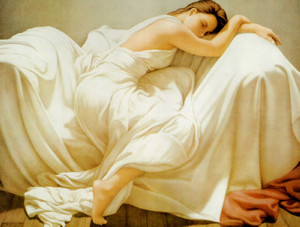 线绣 满绣印花 新款欧式玄关客厅卧室挂画 睡美人十字绣 睡美人