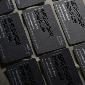 名片制作订做设计印刷定制创意高档商务黑金烫金银双面黑卡黑色