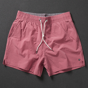 沙滩裤男速干可下水夏季海边游泳温泉裤宽松纯色运动透气三分短裤