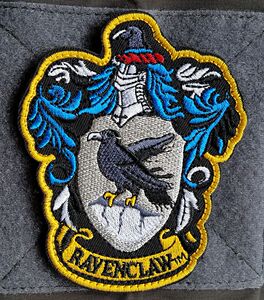 哈利波特四大学院拉文克劳鹰徽章3d刺绣魔术贴个性士气臂章背包贴_阿
