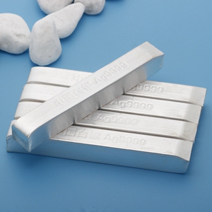 投资银条白银银料9999纯银银砖银锭碎银加工足银原料银块银粒回收