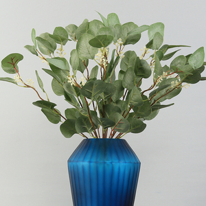 仿真苹果叶尤加利叶家居客厅样板间花瓶插花配草植物叶子绿植假花