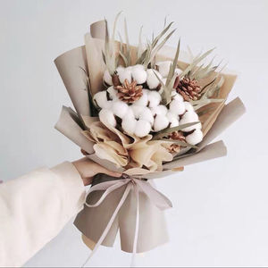 毕业小木棉花生日干花花束diy材料包装送男友ins风创意惊喜礼物