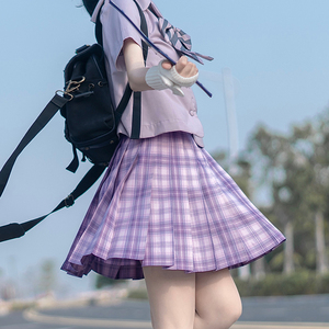 紫色半身jk制服头像图片
