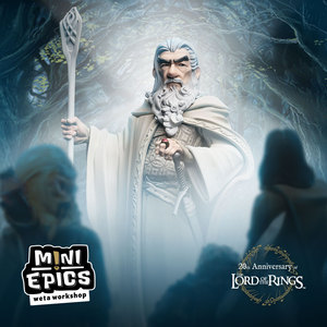 weta魔戒周边指环王q版人偶公仔礼物miniepics白袍巫师甘道夫手办