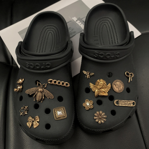 crocs洞洞鞋diy鞋花鞋扣装饰扣男配件潮复古金属链条卡骆驰女配饰