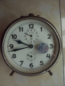 000人付款淘宝西洋古董钟表 德国古董钟 纯铜机械天文钟 德国产百年古