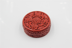 创汇时期北京漆雕厂漆器工艺品 大漆剔红手工制作剔红 印尼盒
